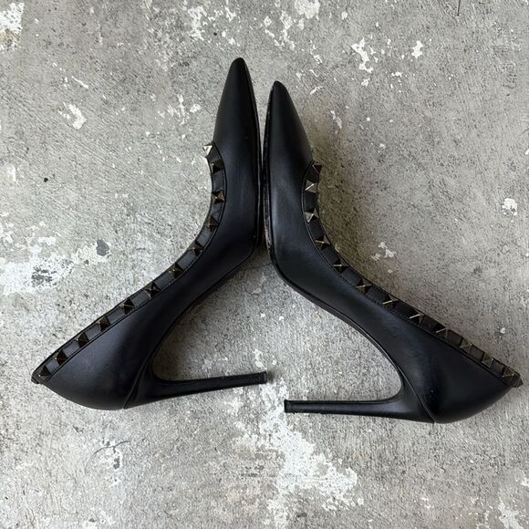 Valentino, silver rock stud heels - Picture 4 of 12